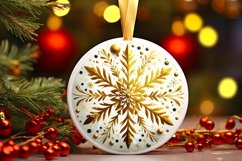 Round Christmas Ornament Sublimation|Clipart Product Image 3