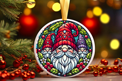 Round Christmass Ornament PNG Product Image 1