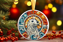 Round Christmass Ornament PNG Product Image 1