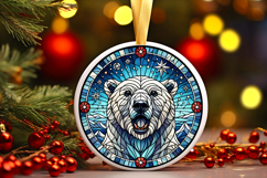 Round Christmass Ornament PNG Product Image 1