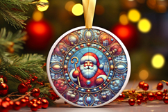 Round Christmass Ornament PNG Product Image 1