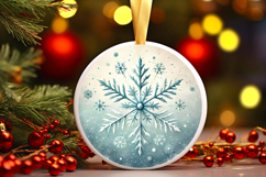 Round Christmass Ornament PNG Product Image 1
