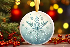 Round Christmass Ornament PNG Product Image 1