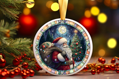 Round Christmass Ornament PNG Product Image 1