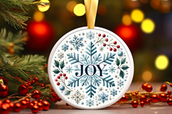 Round Christmass Ornament PNG Product Image 1