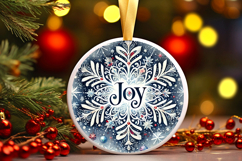 Round Christmass Ornament PNG Product Image 1