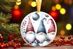 Winter Gnomes Round Ornament PNG Product Image 1