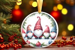 Winter Gnomes Round Ornament PNG Product Image 3