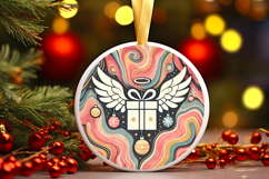 Round Christmass Ornament PNG Product Image 1
