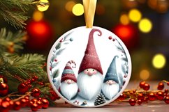 Winter Gnomes Round Ornament PNG Product Image 1