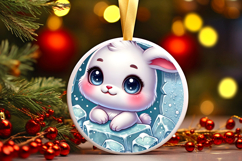 Round Christmass Ornament PNG Product Image 1