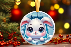Round Christmass Ornament PNG Product Image 1