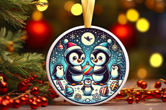 Round Christmass Ornament PNG Product Image 1
