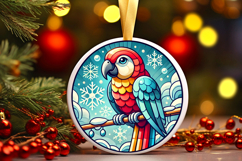 Round Christmass Ornament PNG Product Image 1