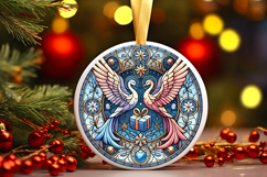 Round Christmass Ornament PNG Product Image 1