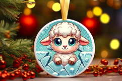 Round Christmass Ornament PNG Product Image 1