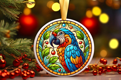 Round Christmass Ornament PNG Product Image 1