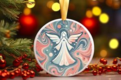 Round Christmas Ornament Sublimation|Clipart Product Image 1