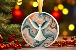 Round Christmas Ornament Sublimation|Clipart Product Image 1