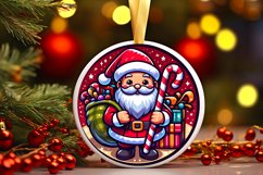 Round Christmas Ornament Sublimation|Clipart Product Image 1
