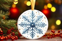 Round Christmas Ornament Sublimation|Clipart Product Image 3