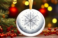 Round Christmas Ornament Sublimation|Clipart Product Image 3