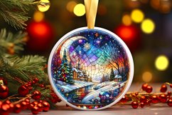 Round Christmas Ornament Sublimation|Clipart Product Image 1