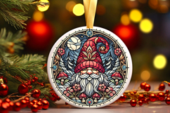 Round Christmass Ornament PNG Product Image 1
