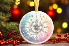 Round Christmas Ornament Sublimation|Clipart Product Image 3