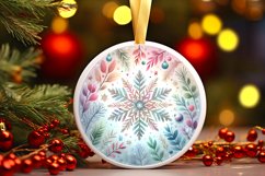 Round Christmas Ornament Sublimation|Clipart Product Image 3