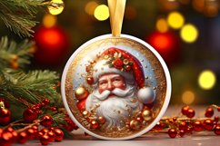 Round Christmas Ornament Sublimation|Clipart Product Image 1