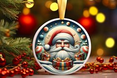 Round Christmas Ornament Sublimation|Clipart Product Image 1