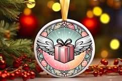 Round Christmas Ornament Sublimation|Clipart Product Image 1