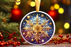 Round Christmass Ornament PNG Product Image 1