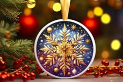 Round Christmas Ornament Sublimation|Clipart Product Image 3