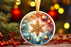 Round Christmas Ornament Sublimation|Clipart Product Image 3