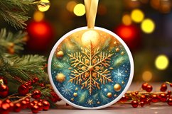 Round Christmas Ornament Sublimation|Clipart Product Image 1