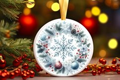 Round Christmas Ornament Sublimation|Clipart Product Image 3