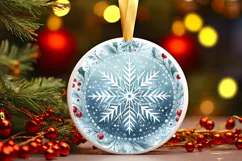 Round Christmass Ornament PNG Product Image 1