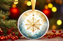 Round Christmas Ornament Sublimation|Clipart Product Image 3