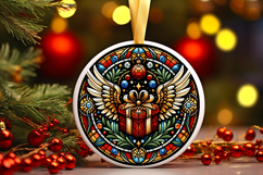 Round Christmass Ornament PNG Product Image 1
