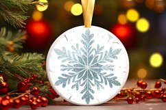 Round Christmas Ornament Sublimation|Clipart Product Image 3
