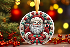 Round Christmass Ornament PNG Product Image 1