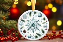 Round Christmas Ornament Sublimation|Clipart Product Image 3