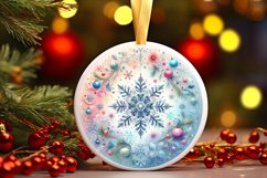 Round Christmas Ornament Sublimation|Clipart Product Image 3
