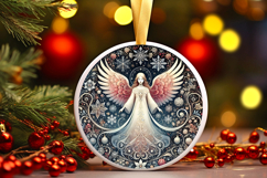 Round Christmass Ornament PNG Product Image 1