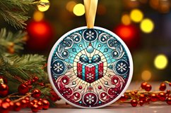Round Christmas Ornament Sublimation|Clipart Product Image 1