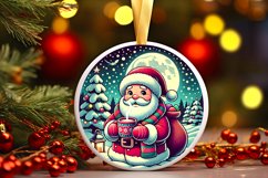 Round Christmas Ornament Sublimation|Clipart Product Image 1
