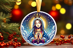 Round Christmass Ornament PNG Product Image 1