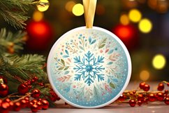 Round Christmas Ornament Sublimation|Clipart Product Image 3
